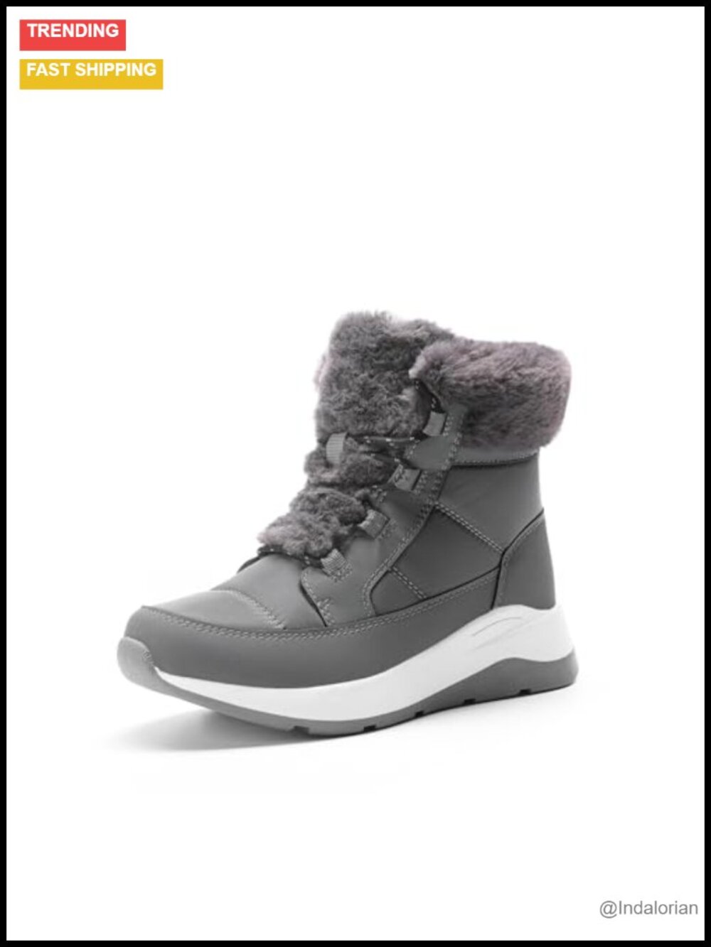 Women's Faux Fur Lined Water Resistant Winter Snow Boots
